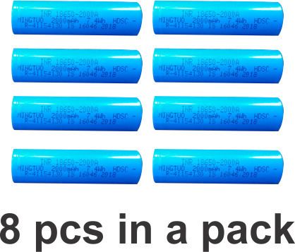 Lithium battery _2000 mah3.7v Rechargeable Pack of 8 Battery Alternative Energy Electronic Hobby Kit
