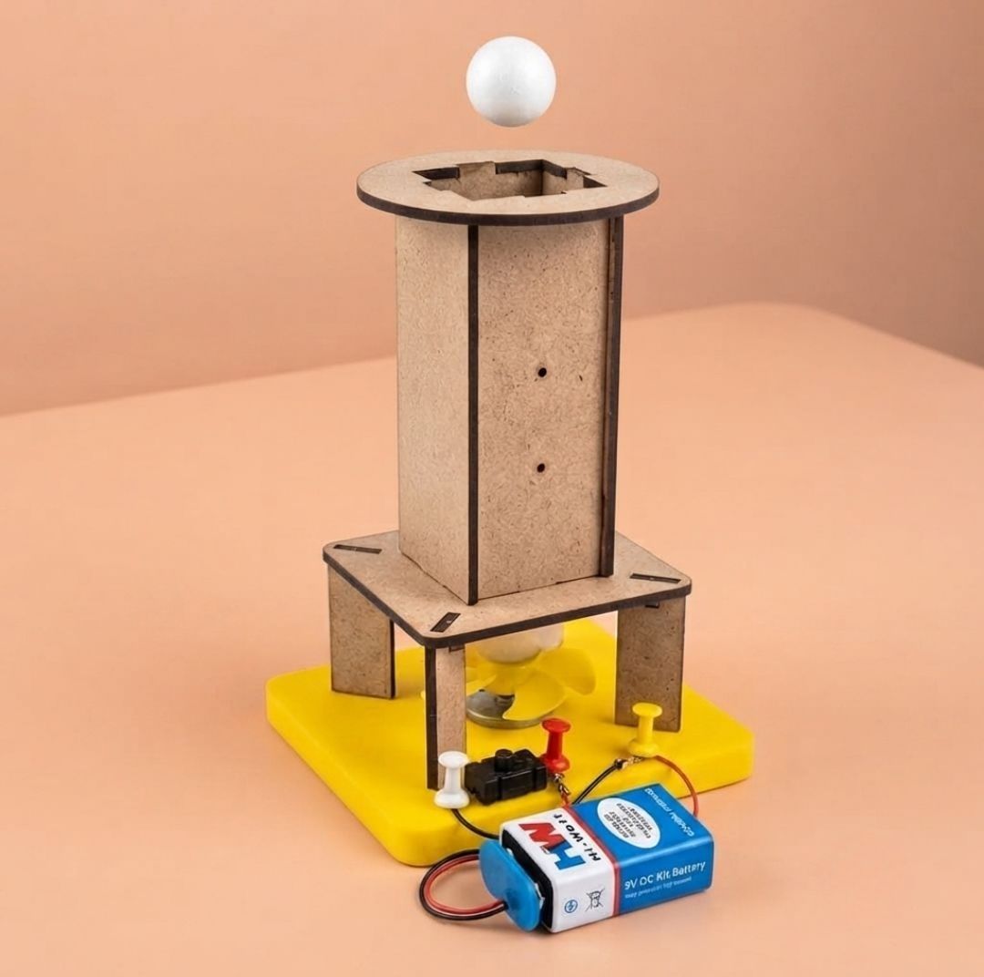 erhindia DIY Air Suspension Ball Physics Science Project Working Model STEM Kit Educational Electronic Hobby Kit-picture-27