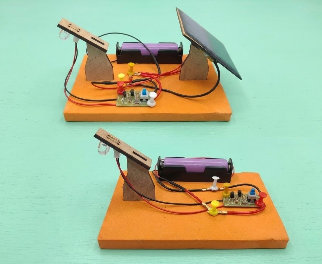DIY Solar Powered Smart Street Light Working Model Educational STEM Project Kit Educational Electronic Hobby Kit-image-36