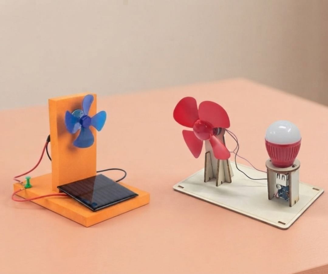erhindia Solar Panel Windmill Combo School STEM Science Project DIY Working Model Kit Electronic Components Electronic Hobby Kit-picture-26