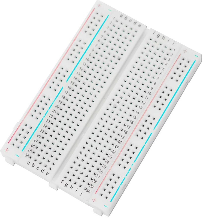 erhindia 400 Points Half Size Solderless Breadboard for Prototype Circuit Electronic Components Electronic Hobby Kit image 1