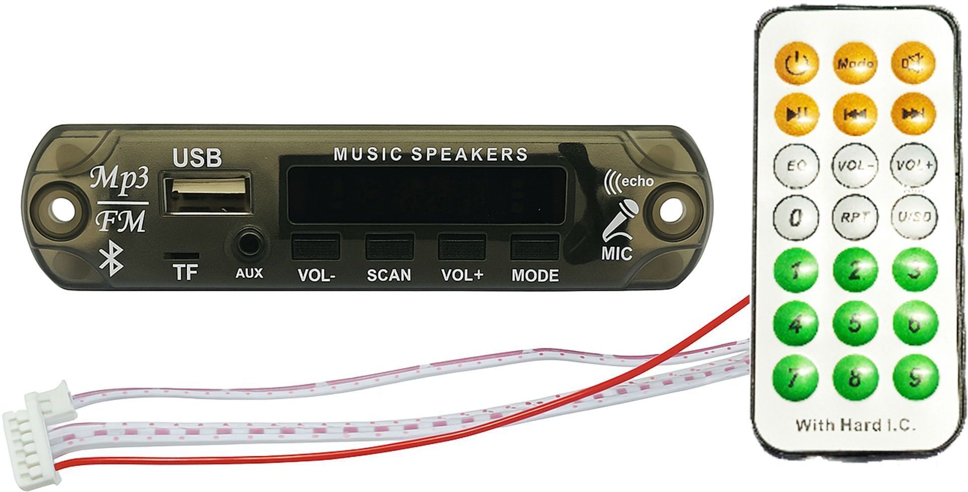 P4-MP3 Player/Panel inbuilt LED Display 5v Input BT/FM/SD/AUXRR Electronic Components Electronic Hobby Kit-image-40