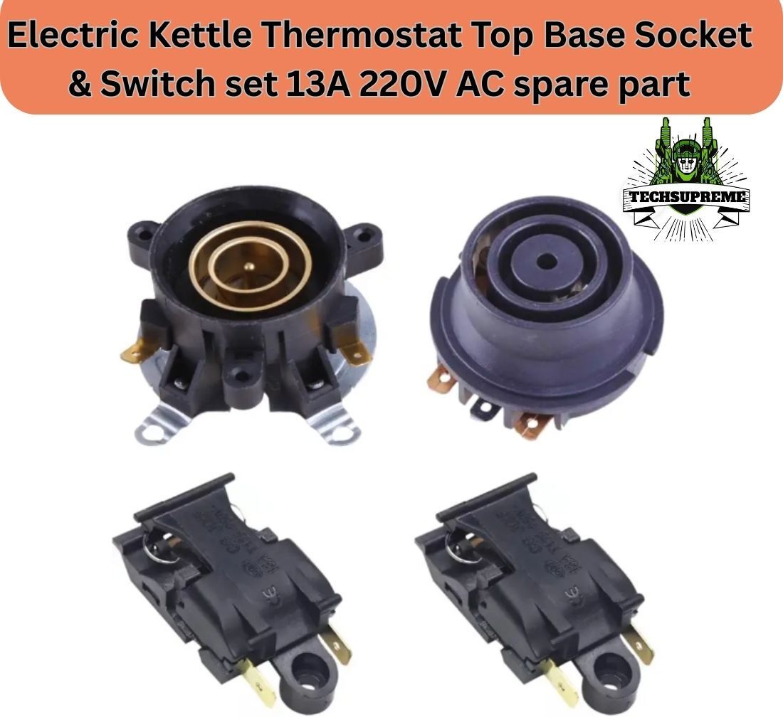 techsupreme Electric Kettle Thermostat Top Base Socket & Switch set 13A 220V Spare part A6 Electronic Components Electronic Hobby Kit-picture-40