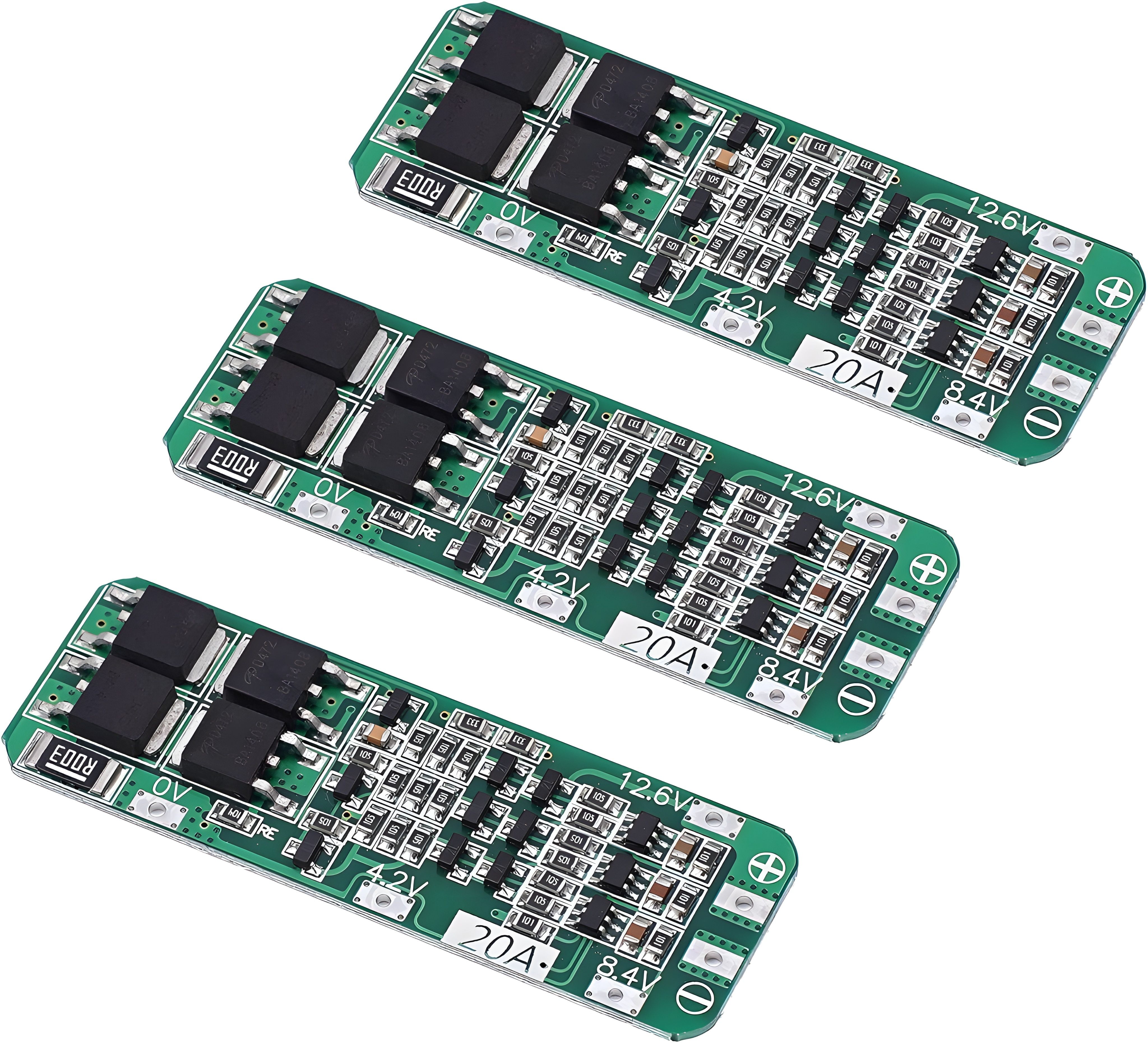BMS 3 Series 20A [Pack of 3] 18650 Lithium Battery Protection Board 11.1V 12V Electronic Components Electronic Hobby Kit-image-23