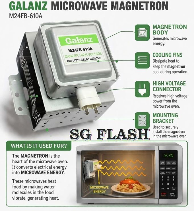 sg flash HIGH QUALITY Magnetron Galanz-M24FB-610A Power Supply Electronic Hobby Kit-picture-19