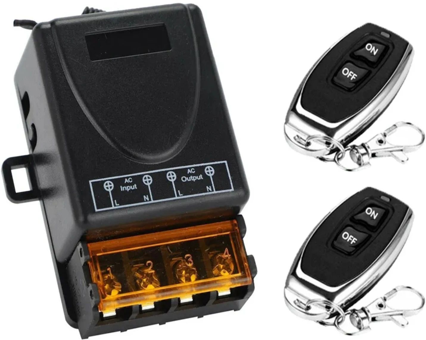433Mhz AC85-220V 1CH Switch 1 Relay Receiver Universal With 2 Remote Control Motor Control Electronic Hobby Kit-image-26