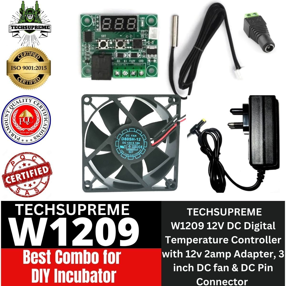 DIY Combo Incubator W1209 Temperature Controller Board Electronic Components Electronic Hobby Kit-image-36