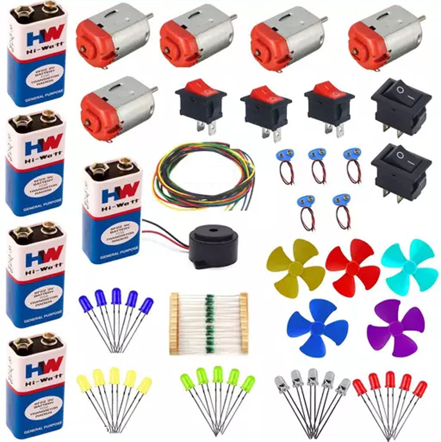 symfonia School Science Project DC Motor kit 66 Item Loose in one Pack image 1