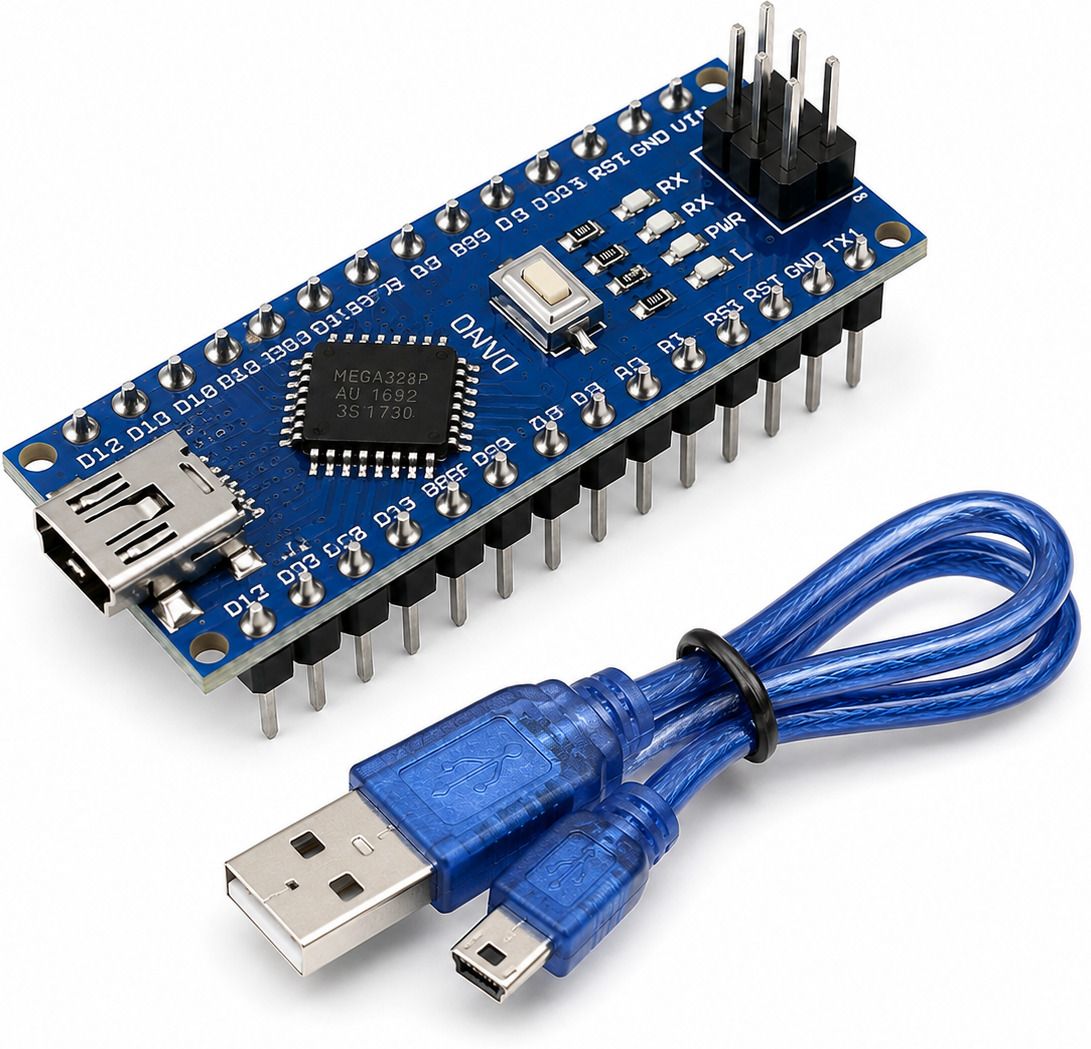 Arduino Nano Micro-Controller Board And USB Cable Micro Controller Board Electronic Hobby Kit-image-33