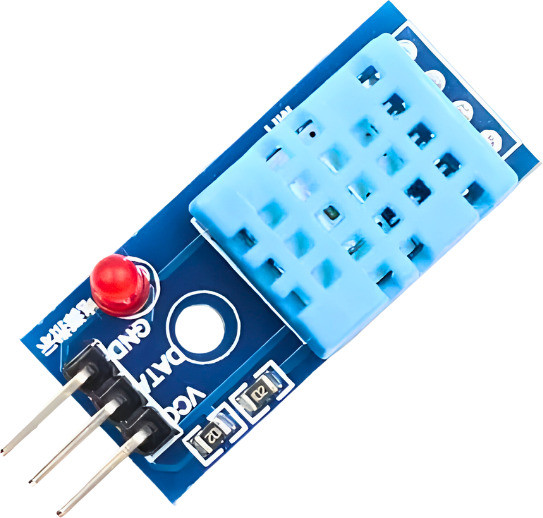 stemvolt DHT11 Temperature And Humidity Sensor Module with LED Electronic Components Electronic Hobby Kit image 1