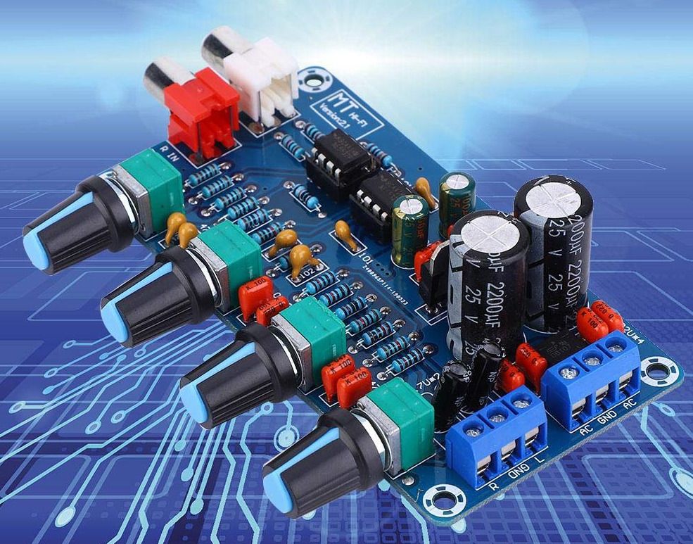 3ree ORIGINAL NE5532 Tone Board HiFi Stereo Amplifier Volume Channels Electronic Components Electronic Hobby Kit-picture-22