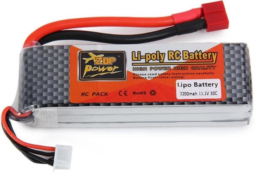 ZOP POWER 11.1V 2200MAH 3s 30c Rechargable Lipo Battery Miscellaneous Electronic Hobby Kit