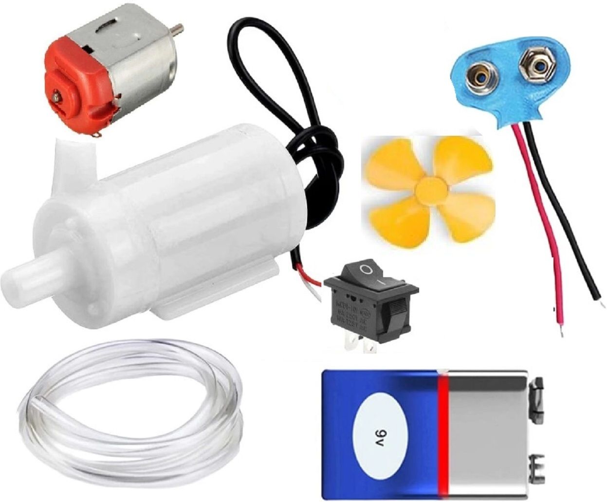 DIY Mini DC Water Pump Kit with 3-6V Motor, Electronic Components Electronic Hobby Kit-image-10