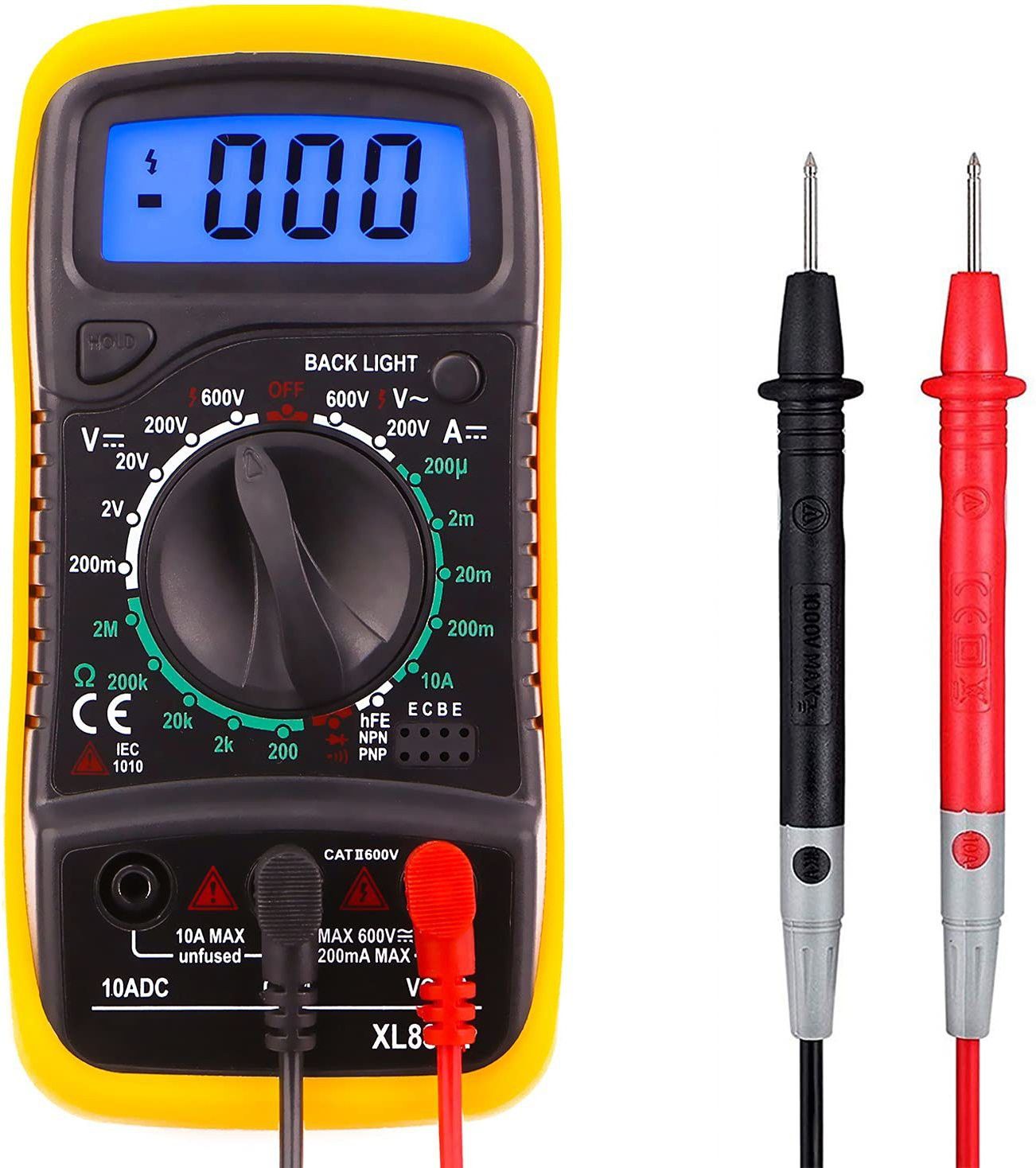 Pocket Digital Multimeter 2000 Counts Voltage Tester Electronic Components Electronic Hobby Kit-image-8