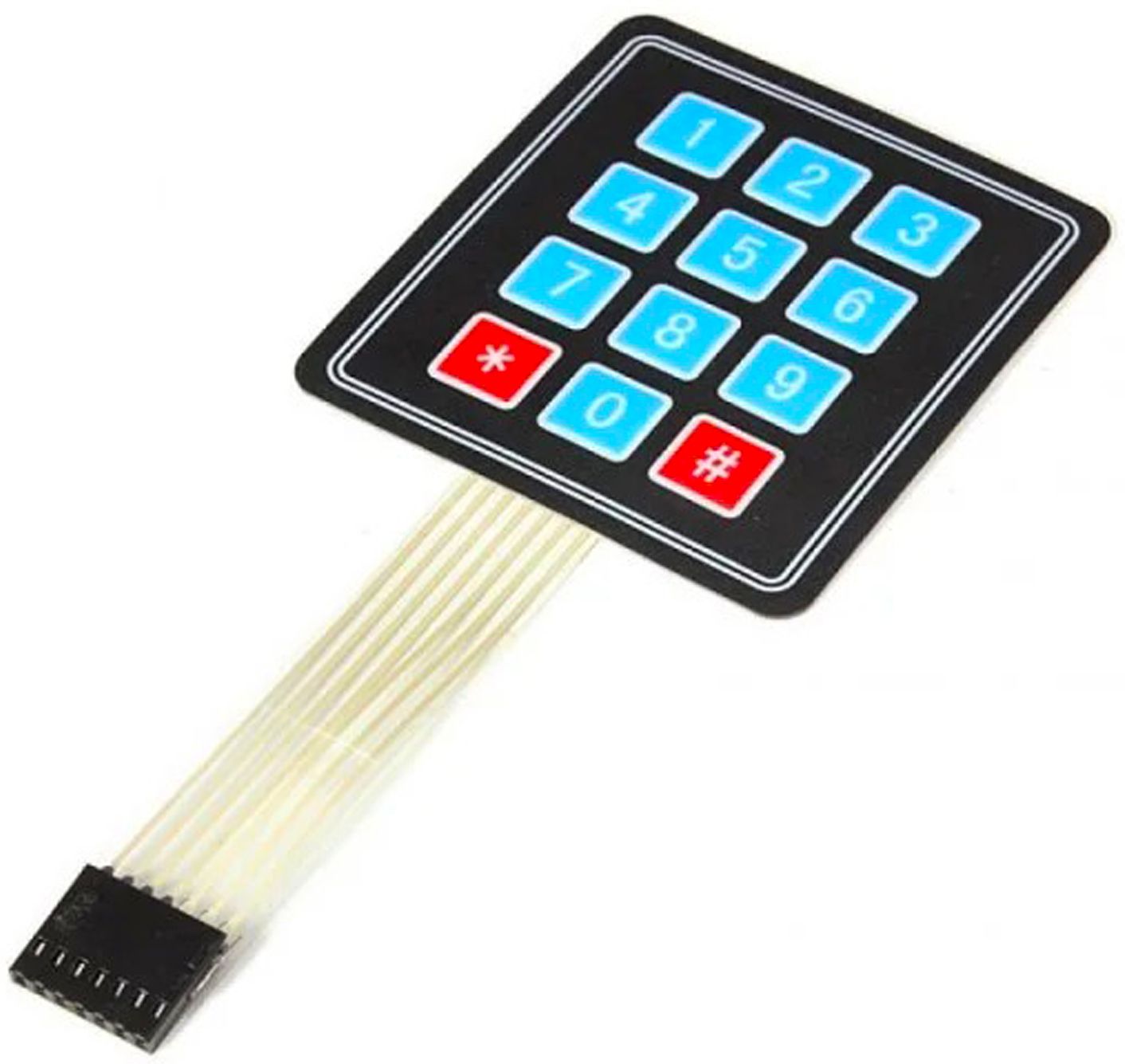 4x4 Matrix Keypad Membrane Switch with 16 Keys Electronic Components Electronic Hobby Kit-image-45