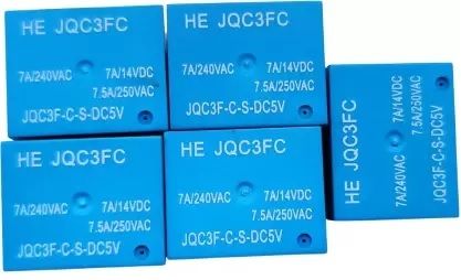 5V Relay PCB Mount 7A (Pack of 5) Electronic Components Electronic Hobby Kit