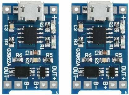 stookin 2 Pcs TP4056 Micro USB 5V 1A 18650 Lithium Battery Charger Module Charging Board With Protection (Pack of 2) Electronic Components Electronic Hobby Kit Power Supply Electronic Hobby Kit-picture-11