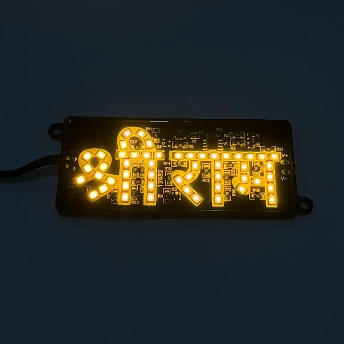 Shree Ram ji Bike Led Light Logo with Self Adhesive Back Up Lamp Car Dash Indicator Lamp-image-12
