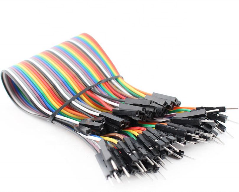 sharum crafts Male-to-Female Multicolor Jumper 40xWires20cm Connector Cables for Breadboard Electronic Components Electronic Hobby Kit-picture-2