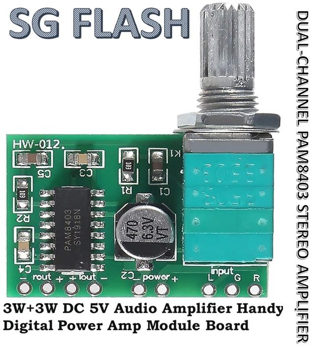 PAM8403 DC 5V Power Audio Amplifier Board 2 Channel 3W+3W with Potentiometer Electronic Components Electronic Hobby Kit-image-7