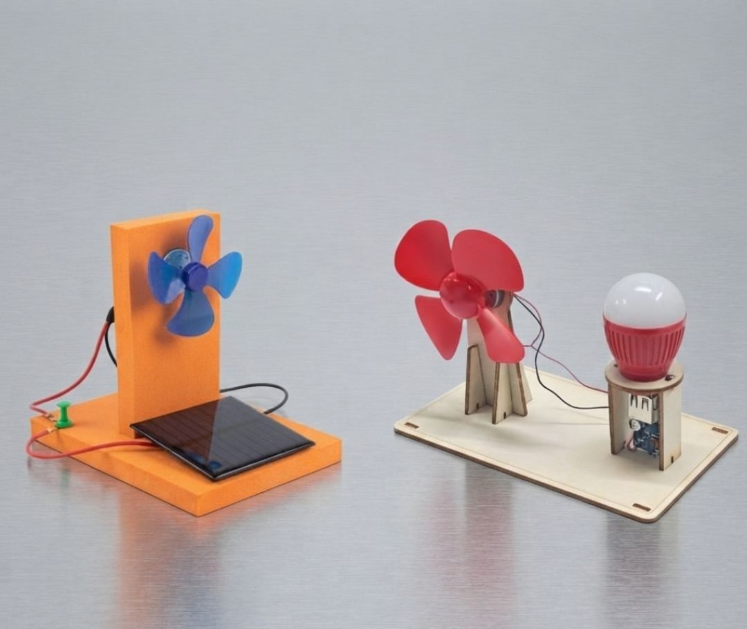 erhindia DIY STEM Combo Solar Panel Windmill Science Project Working Model for School Electronic Components Electronic Hobby Kit-picture-21