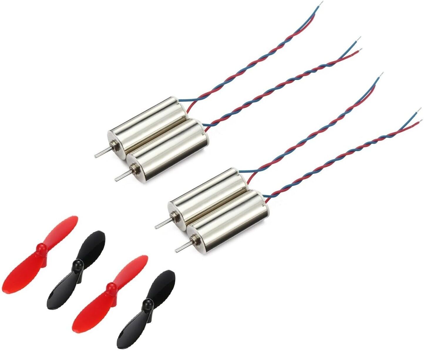 inventosales 4Pcs DC 3.7V 8520 8.5x20mm Micro Coreless Motor With 4Pcs 55mm Propeller Automotive Electronic Hobby Kit-picture-11