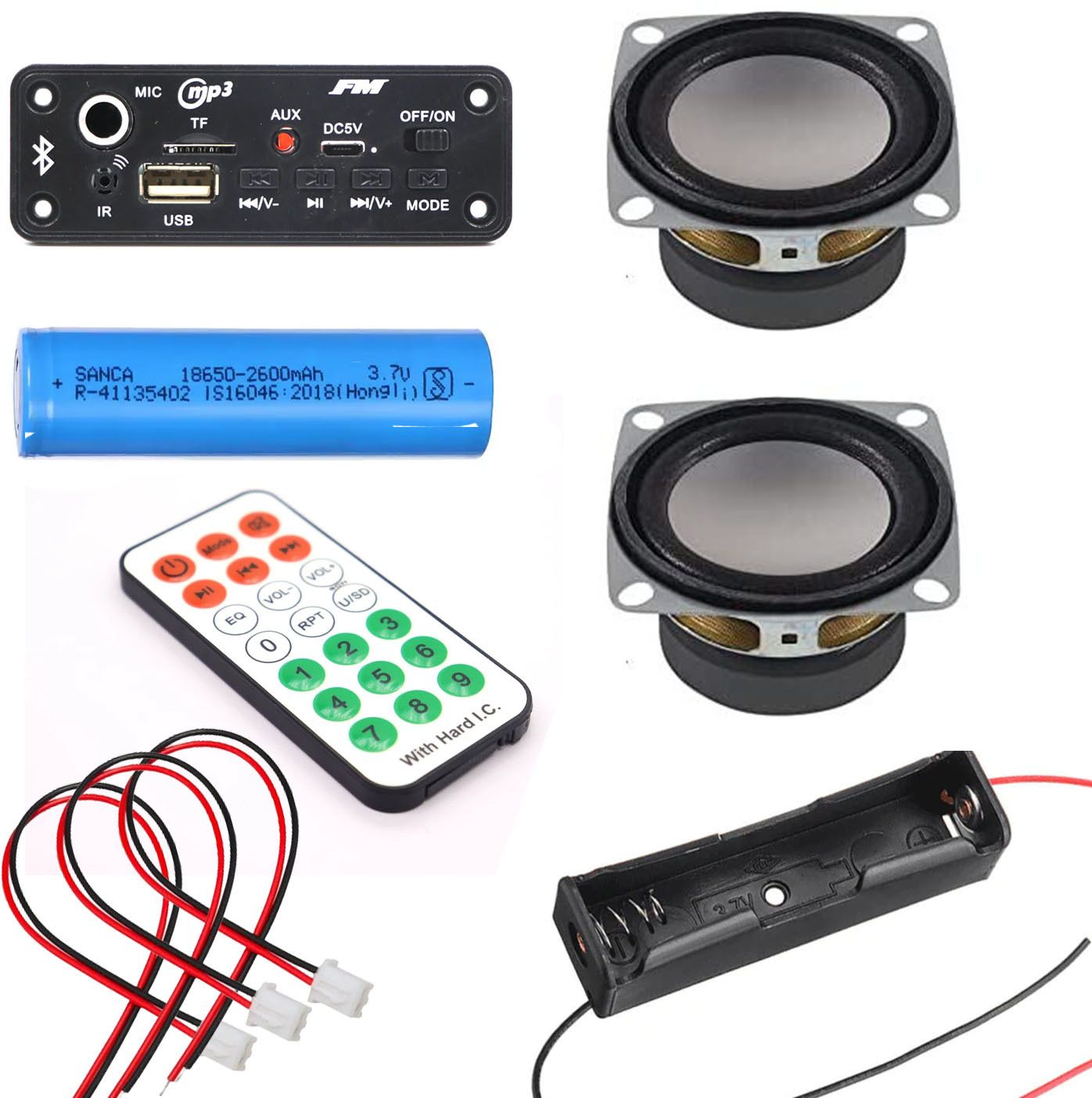 DIY Speaker Kit with Bluetooth Board Radio Electronic Hobby Kit