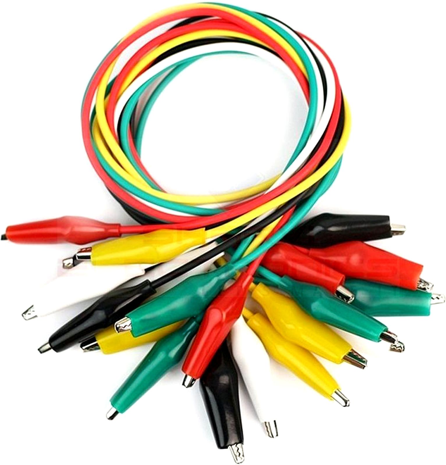 shatam 50cm Double Ended Crocodile Clips / Alligator Clips Wires - 10 pcs Electronic Components Electronic Hobby Kit-picture-12