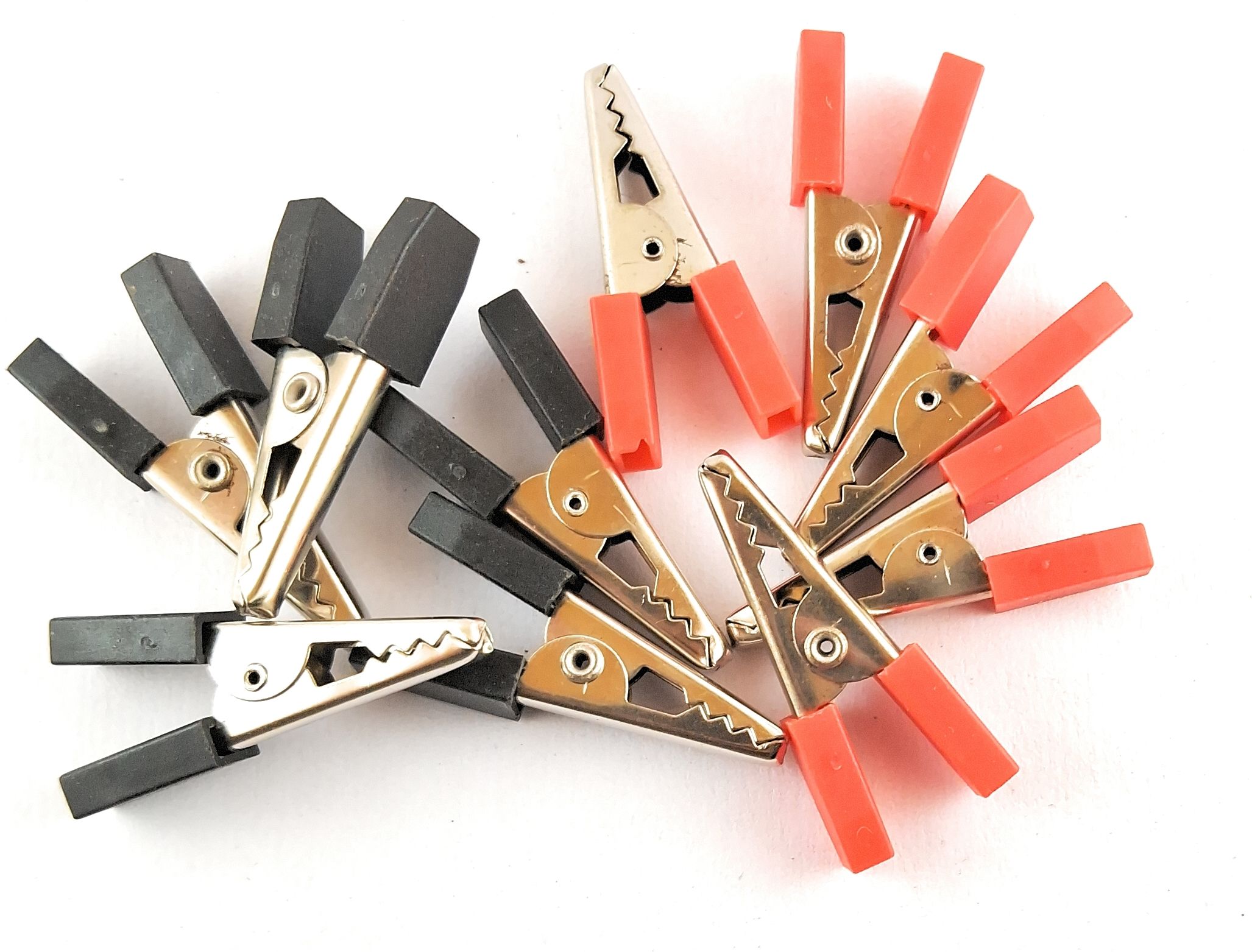 10 pics 35mm Crocodile Clip Red and Black 5 pics each Electronic Components Electronic Hobby Kit-image-7