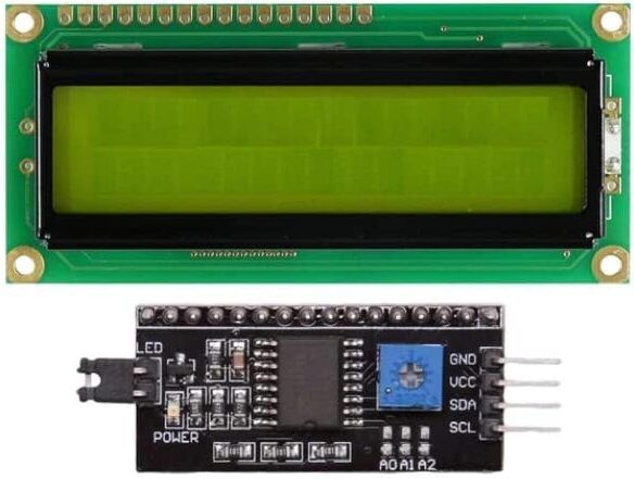 prakti 16x2 Alphanumeric LCD Display Board with I2C Serial Interface Adapter LCD Display-picture-15