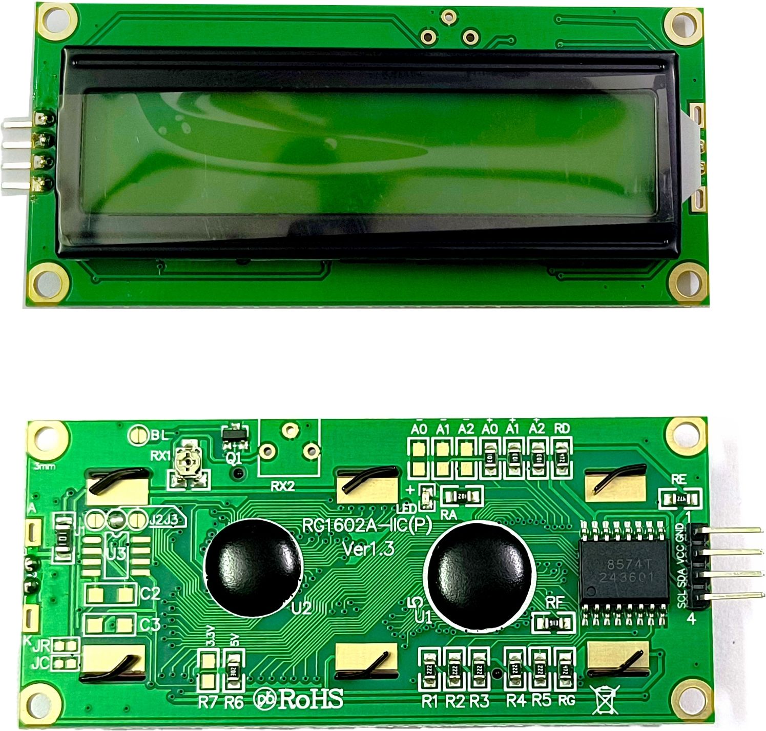 shatam LCD Display Module (16x2) with I2C|IIC Interface (Green Backlight) Electronic Components Electronic Hobby Kit-picture-23