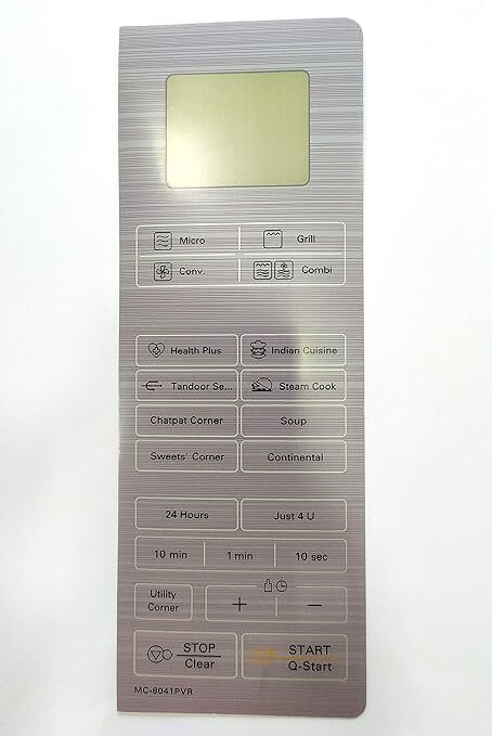 payflip Microwave Oven Membrane Keypad Compatible/Replaceable MC8041PVR Electronic Components Electronic Hobby Kit image 1
