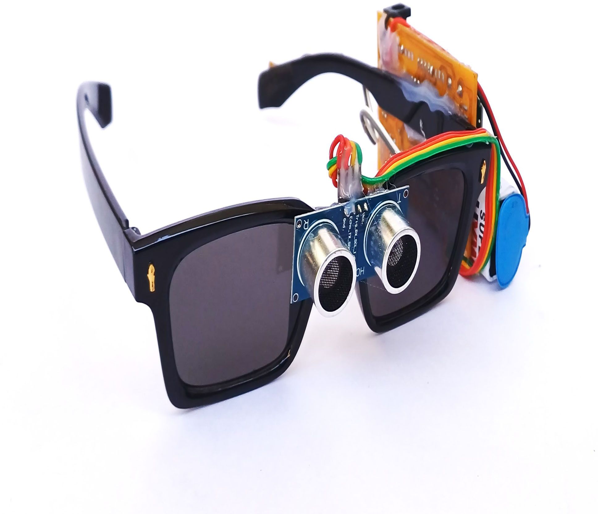 Third Eye Glass for The Blind Person with Vibration Motor Educational Electronic Hobby Kit-image-27