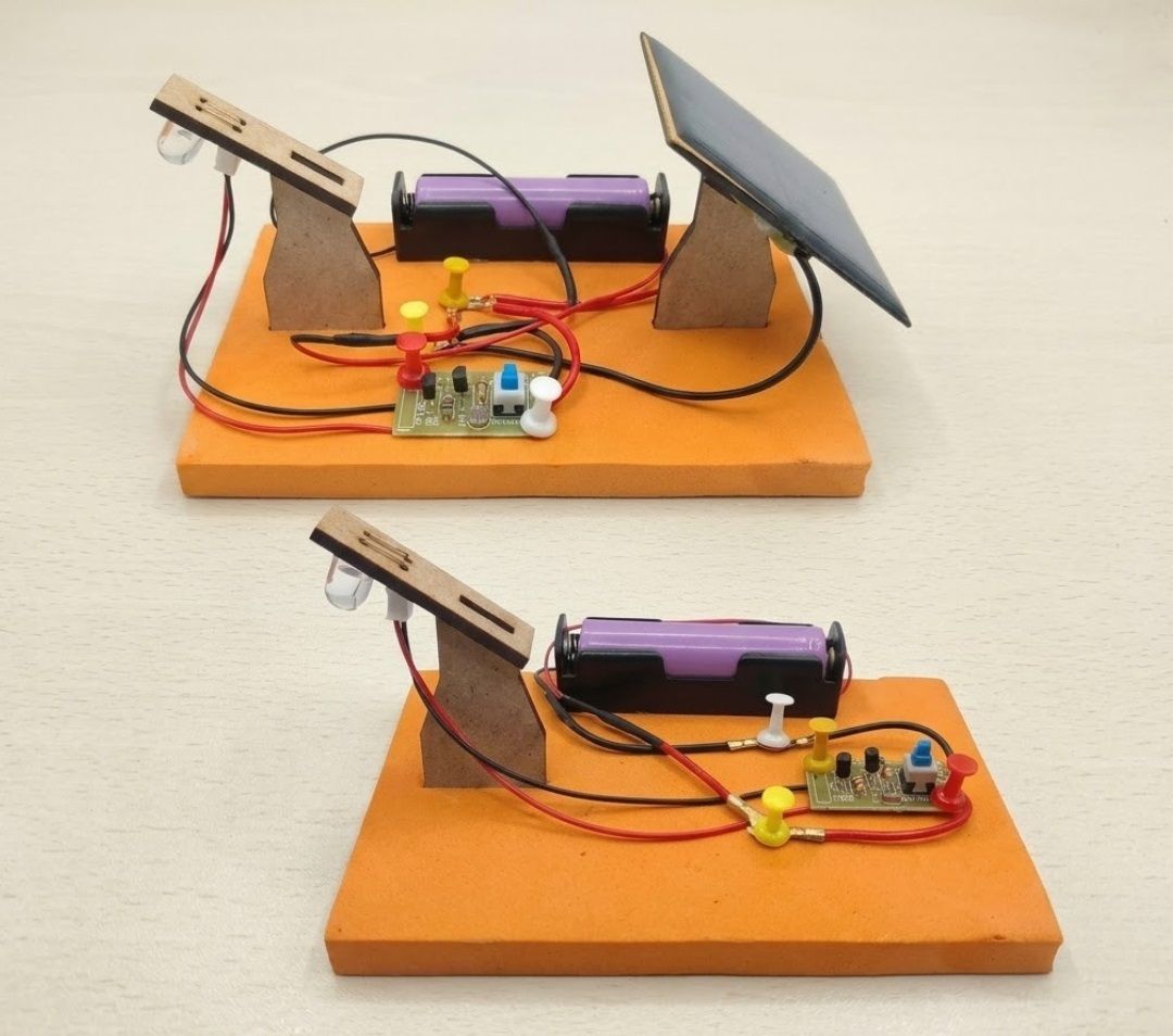 DIY Solar Street Light Smart Street Light Working Model for STEM Learning Kit Educational Electronic Hobby Kit-image-22