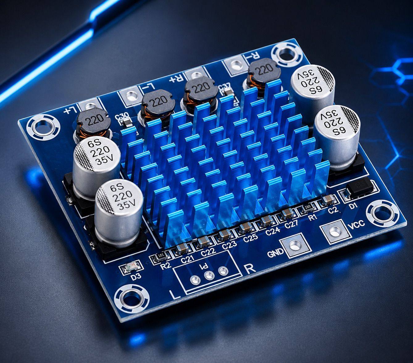 inkocean TPA3110 XH-A232 30W+30W 2.0 Channel Stereo Audio Power Amplifier Board DC 8-26V Sound Recorder and Sound Circuit Electronic Hobby Kit-picture-12