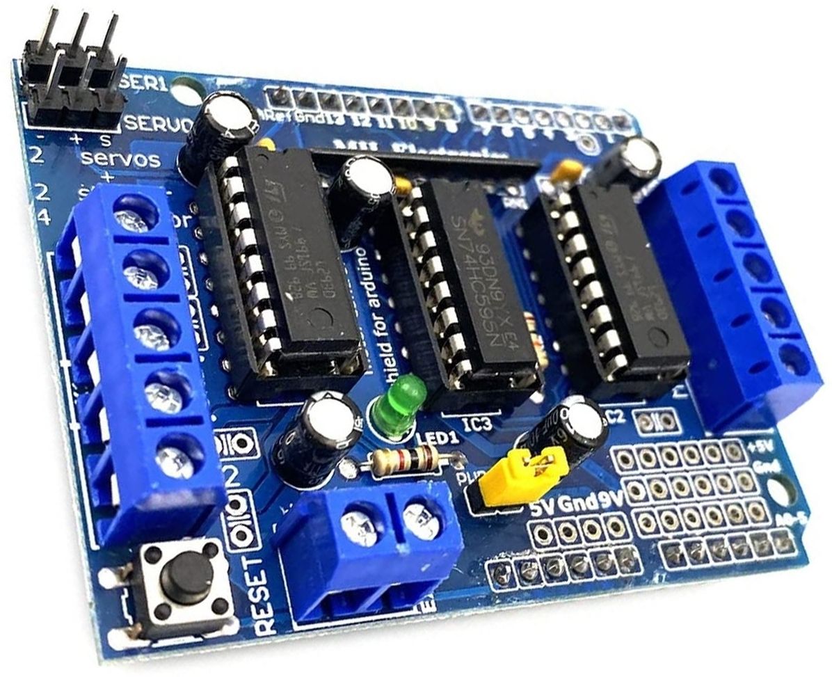 L293D motor driver module/controller for arduino Motor Control Electronic Hobby Kit-image-7