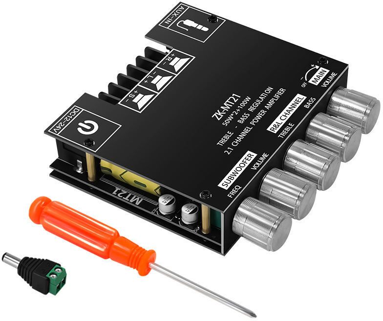 iotaudios ZK-MT21 50W*2+100W Bluetooth-compatible Digital Power Amplifier Board Subwoofer Miscellaneous Electronic Hobby Kit-picture-10