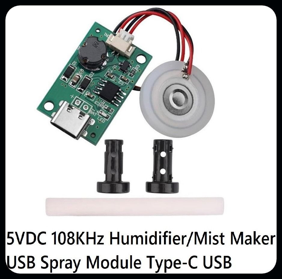 houseofcommon 5VDC 108KHz Humidifier/Mist Maker USB Spray Module-EHK2122 Power Supply Electronic Hobby Kit-picture-11