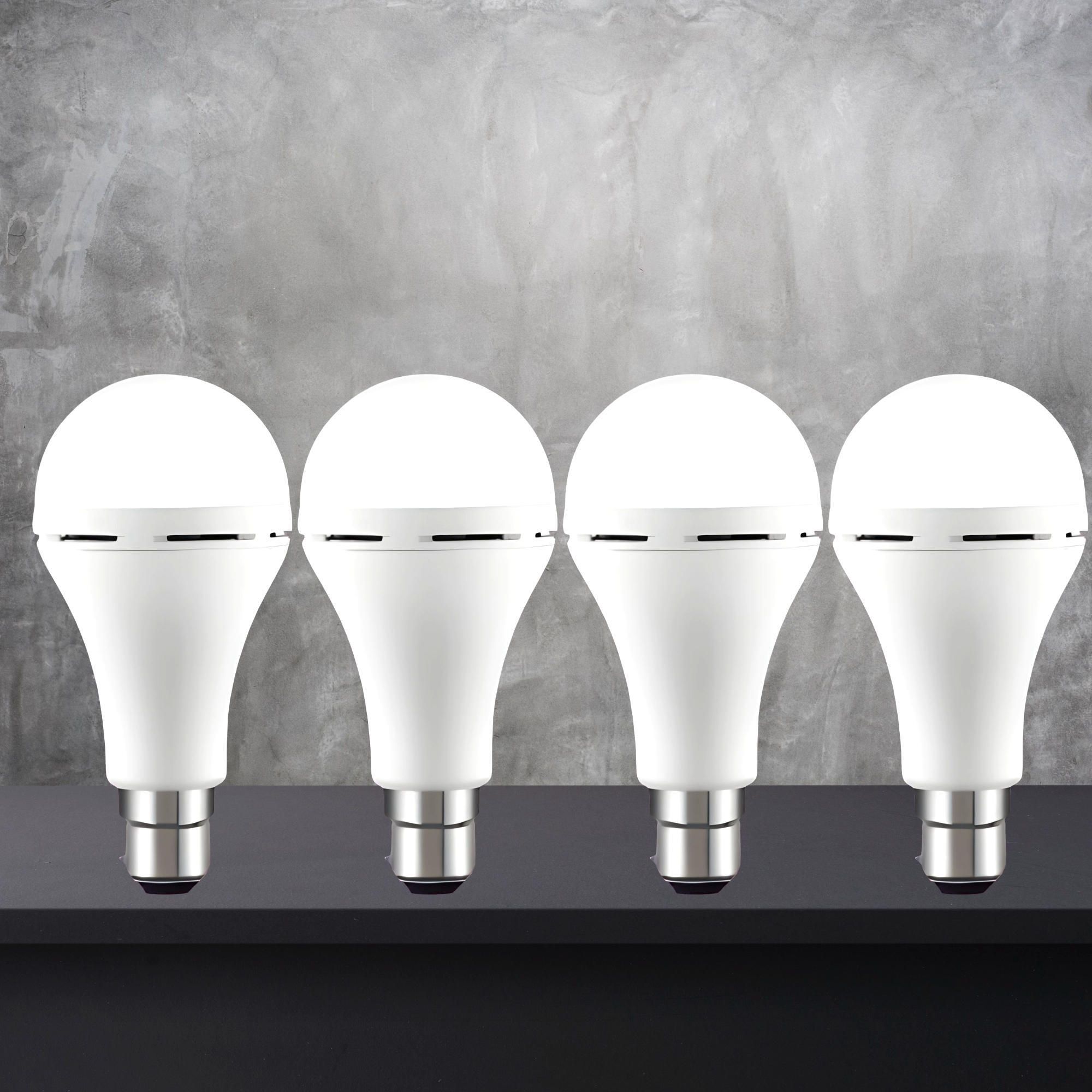 Emergency 12W Inverter LED Bulb with 2000mAh Rechargeable Battery Pack of 4 S253 4 hrs Bulb Emergency Light-image-42
