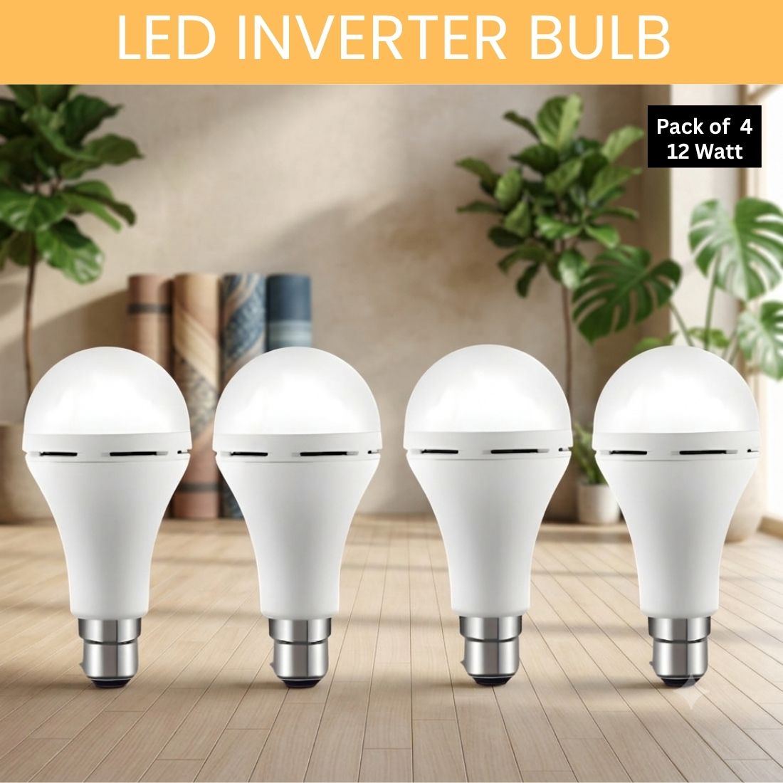 guggu Rechargeable Emergency LED Bulb, Power Cut Backup Light For Home Pack of-4 LI245 4 hrs Bulb Emergency Light-picture-32