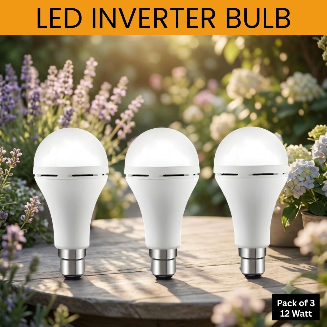 guggu Rechargeable Emergency LED Bulb, Power Cut Backup Light For Home Pack of-3 YU295 4 hrs Bulb Emergency Light-picture-9