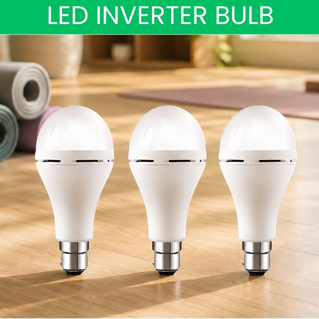 guggu Rechargeable LED Emergency Bulb, Inverter Backup Light for Home Pack of-3 VE364 4 hrs Bulb Emergency Light-picture-13