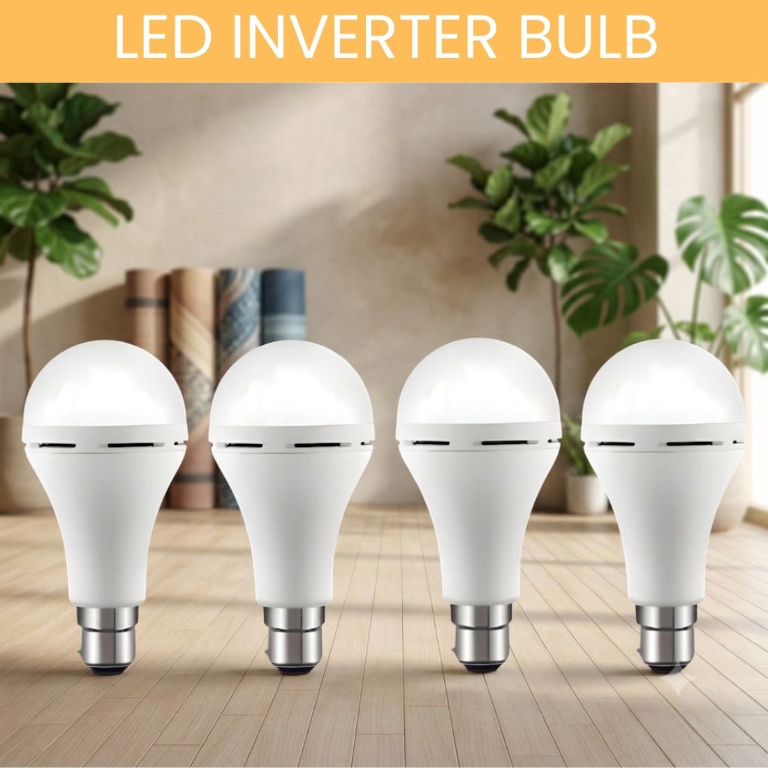 guggu Rechargeable LED Emergency Bulb, Inverter Backup Light for Home Pack of-4 NO474 4 hrs Bulb Emergency Light-picture-19