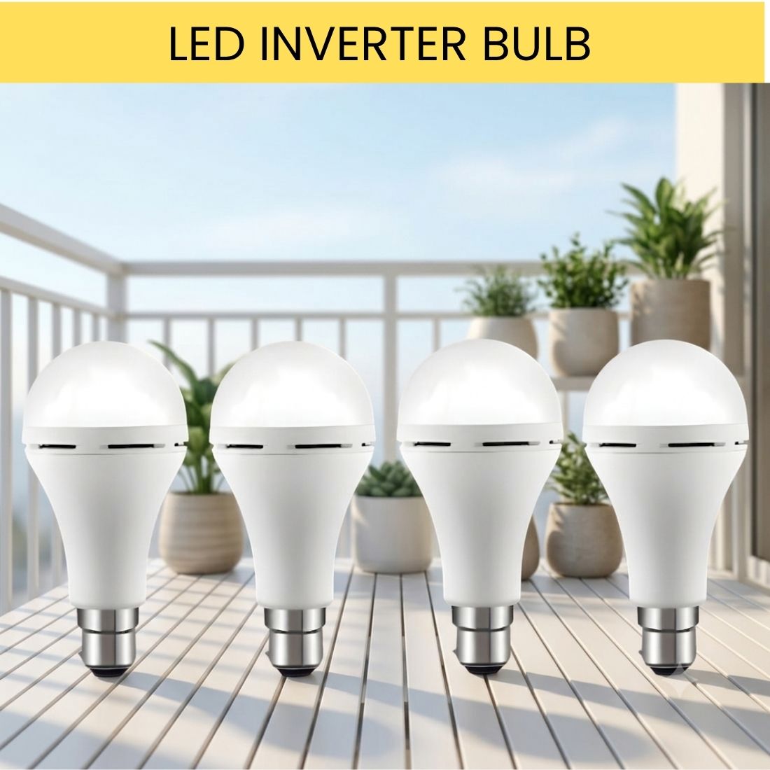 frony Rechargeable LED Emergency Bulb, Inverter Backup Light for Home Pack of-4 VY388 4 hrs Bulb Emergency Light-picture-17
