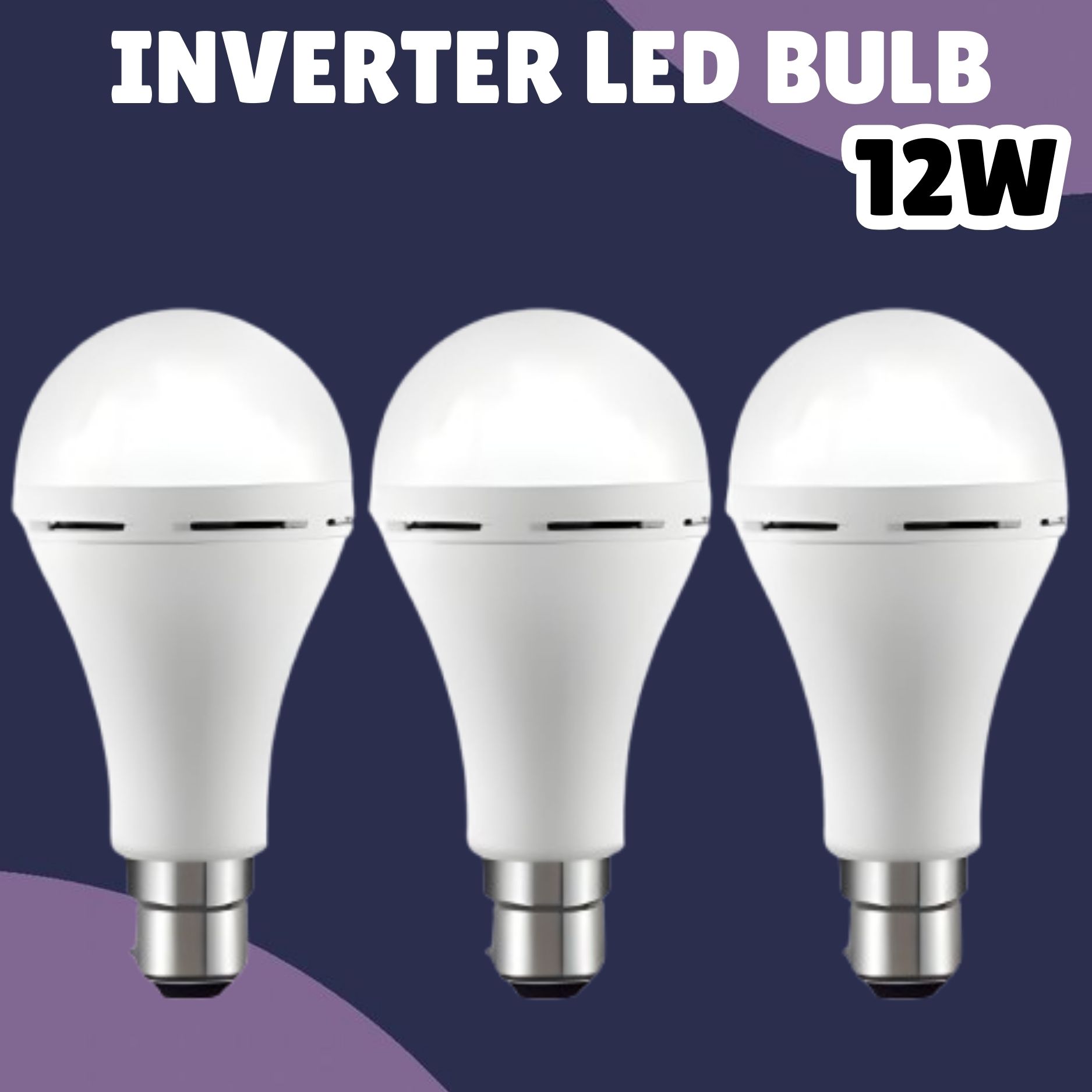(Emergency Inverter Blub) charging 12W LED Bulb for Extended Lighting_Pack_3D81 4 hrs Bulb Emergency Light-image-18