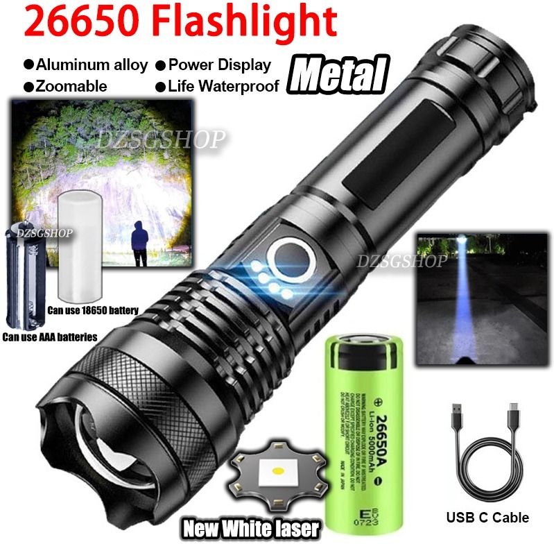 zeno volt 376 Torch LED 1000 m Light Range Military Tactical USB Rechargeable Torch-picture-14