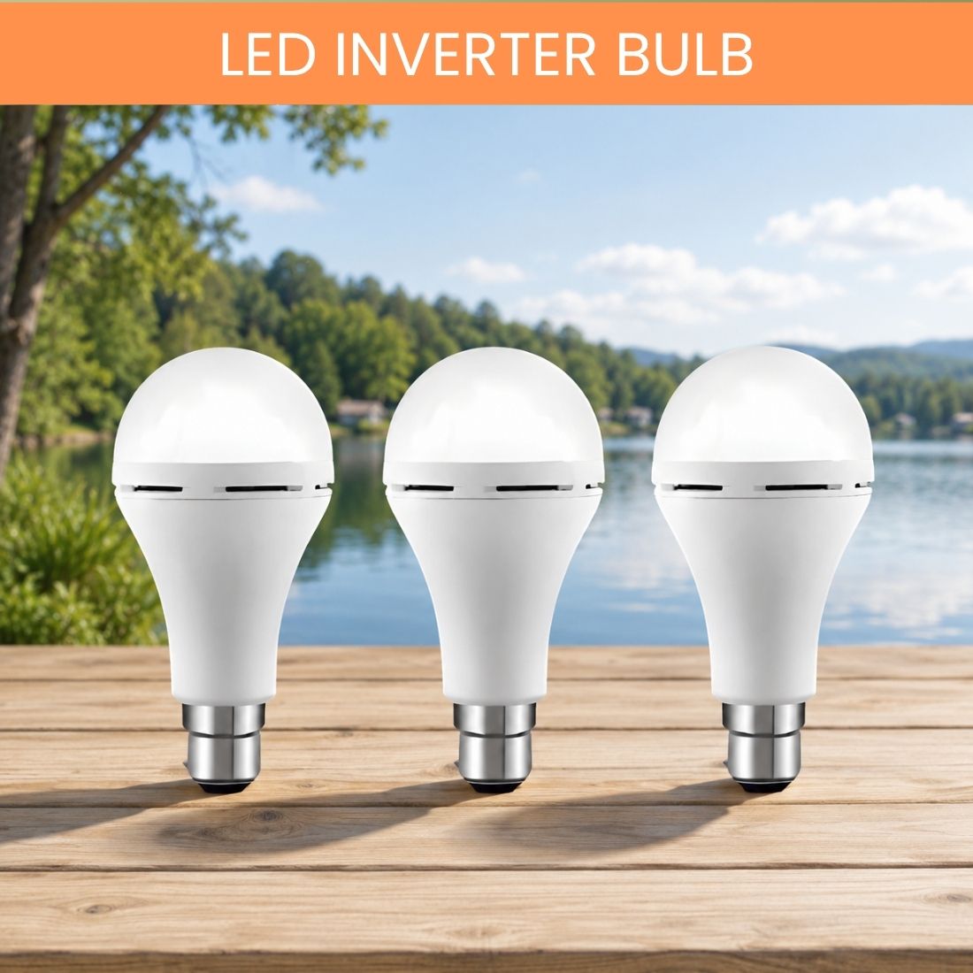 frony Rechargeable LED Emergency Bulb, Inverter Backup Light for Home Pack of-3 XY492 4 hrs Bulb Emergency Light-picture-4