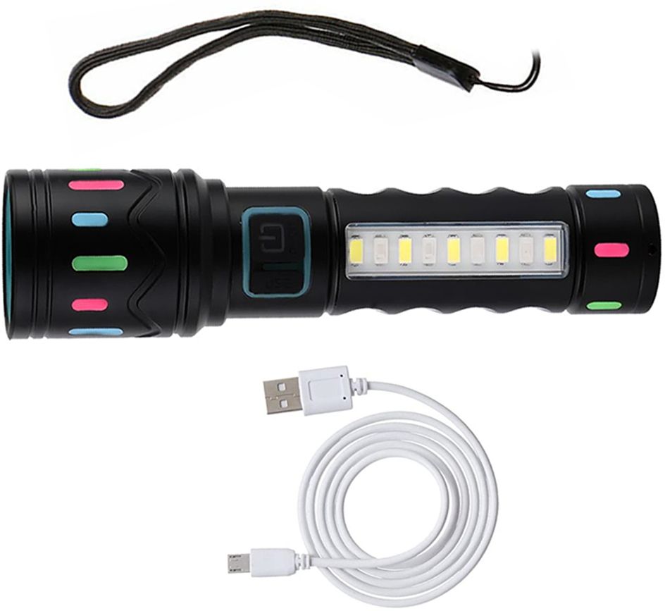 seegate 80W LED electric chargeable most powerful zoomable flashlight torch 6 hrs Torch Emergency Light-picture-40