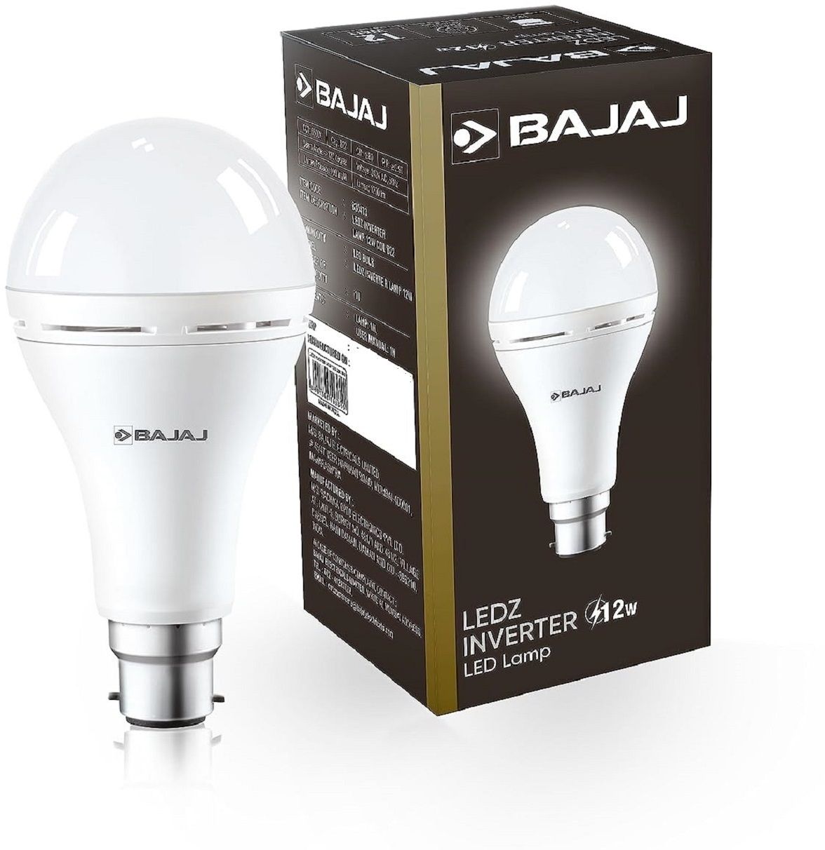 12W B22 WHITE EMERGENCY LED BULB PACK OF-01 8 hrs Bulb Emergency Light-image-35