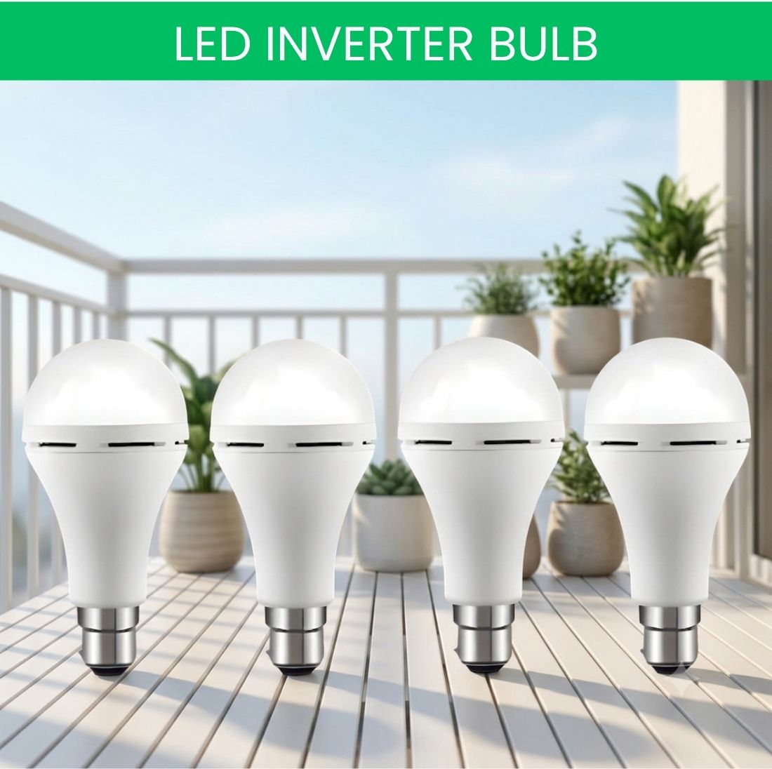 guggu Rechargeable LED Emergency Bulb, Inverter Backup Light for Home Pack of-4 VO368 4 hrs Bulb Emergency Light-picture-21